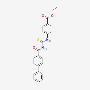 Ethyl 4-{[(biphenyl-4-ylcarbonyl)carbamothioyl]amino}benzoate