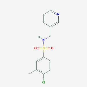 molecular formula C13H13ClN2O2S B369072 4-chloro-3-methyl-N-(3-pyridinylmethyl)benzenesulfonamide CAS No. 325812-89-3