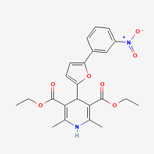 diethyl 2,6-dimethyl-4-[5-(3-nitrophenyl)-2-furyl]-1,4-dihydro-3,5-pyridinedicarboxylate