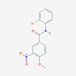 molecular formula C14H11BrN2O4 B3690742 N-(2-bromophenyl)-4-methoxy-3-nitrobenzamide 