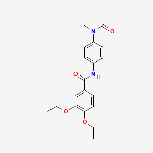 N-{4-[acetyl(methyl)amino]phenyl}-3,4-diethoxybenzamide