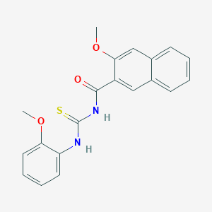 3-methoxy-N-[(2-methoxyphenyl)carbamothioyl]naphthalene-2-carboxamide