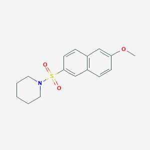 molecular formula C16H19NO3S B369079 1-(6-Methoxynaphthalen-2-yl)sulfonylpiperidine 