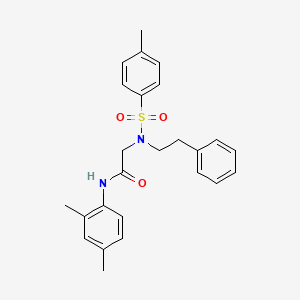 N~1~-(2,4-dimethylphenyl)-N~2~-[(4-methylphenyl)sulfonyl]-N~2~-(2-phenylethyl)glycinamide