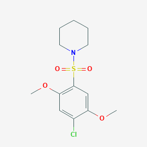 1-[(4-Chloro-2,5-dimethoxyphenyl)sulfonyl]piperidine