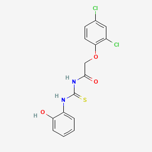 2-(2,4-dichlorophenoxy)-N-[(2-hydroxyphenyl)carbamothioyl]acetamide