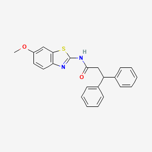 N-(6-methoxy-1,3-benzothiazol-2-yl)-3,3-diphenylpropanamide