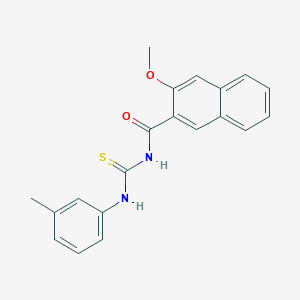 3-methoxy-N-[(3-methylphenyl)carbamothioyl]naphthalene-2-carboxamide