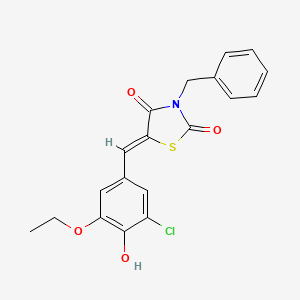 3-benzyl-5-(3-chloro-5-ethoxy-4-hydroxybenzylidene)-1,3-thiazolidine-2,4-dione