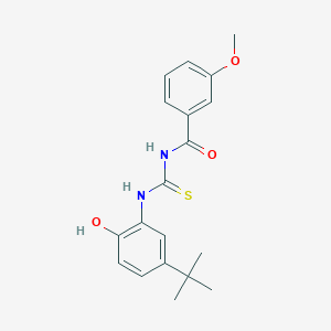 N-[(5-tert-butyl-2-hydroxyphenyl)carbamothioyl]-3-methoxybenzamide