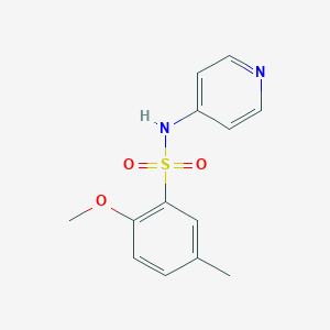 2-methoxy-5-methyl-N-pyridin-4-ylbenzenesulfonamide