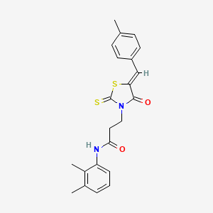 N-(2,3-dimethylphenyl)-3-[5-(4-methylbenzylidene)-4-oxo-2-thioxo-1,3-thiazolidin-3-yl]propanamide