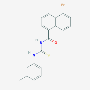 5-bromo-N-[(3-methylphenyl)carbamothioyl]naphthalene-1-carboxamide