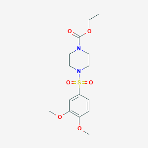 4-(3,4-Dimethoxy-benzenesulfonyl)-piperazine-1-carboxylic acid ethyl ester