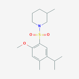 1-((5-Isopropyl-2-methoxy-4-methylphenyl)sulfonyl)-3-methylpiperidine