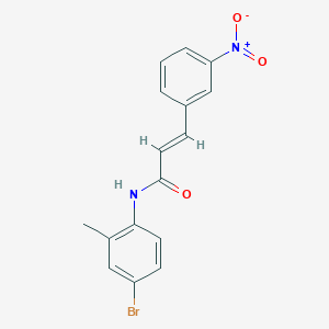 (2E)-N-(4-bromo-2-methylphenyl)-3-(3-nitrophenyl)prop-2-enamide