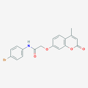 N-(4-bromophenyl)-2-((4-methyl-2-oxo-2H-chromen-7-yl)oxy)acetamide