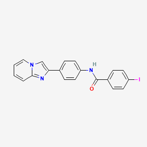 N-(4-imidazo[1,2-a]pyridin-2-ylphenyl)-4-iodobenzamide