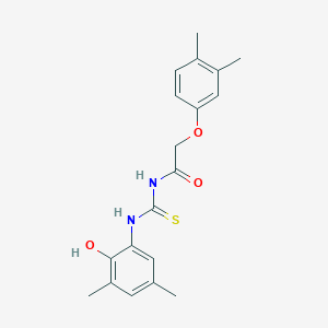 2-(3,4-dimethylphenoxy)-N-{[(2-hydroxy-3,5-dimethylphenyl)amino]carbonothioyl}acetamide