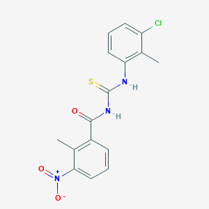 N-[(3-chloro-2-methylphenyl)carbamothioyl]-2-methyl-3-nitrobenzamide