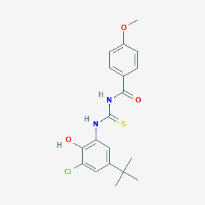 N-[(5-tert-butyl-3-chloro-2-hydroxyphenyl)carbamothioyl]-4-methoxybenzamide