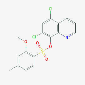 5,7-Dichloro-8-quinolinyl 2-methoxy-4-methylbenzenesulfonate