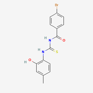 4-bromo-N-[(2-hydroxy-4-methylphenyl)carbamothioyl]benzamide