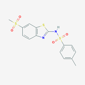 N-(6-Methanesulfonyl-benzothiazol-2-yl)-4-methyl-benzenesulfonamide