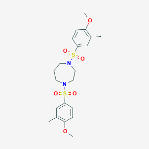 1,4-bis[(4-methoxy-3-methylphenyl)sulfonyl]-1,4-diazepane