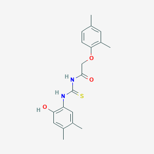 2-(2,4-dimethylphenoxy)-N-{[(2-hydroxy-4,5-dimethylphenyl)amino]carbonothioyl}acetamide