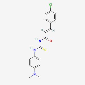 3-(4-chlorophenyl)-N-({[4-(dimethylamino)phenyl]amino}carbonothioyl)acrylamide