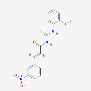 (2E)-N-[(2-methoxyphenyl)carbamothioyl]-3-(3-nitrophenyl)prop-2-enamide