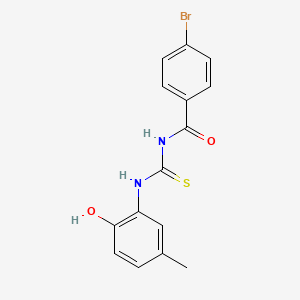 4-bromo-N-[(2-hydroxy-5-methylphenyl)carbamothioyl]benzamide