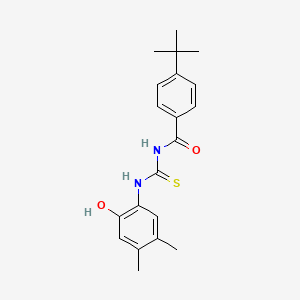 4-tert-butyl-N-[(2-hydroxy-4,5-dimethylphenyl)carbamothioyl]benzamide