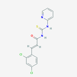 3-(2,4-dichlorophenyl)-N-[(2-pyridinylamino)carbonothioyl]acrylamide