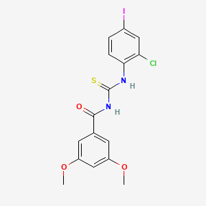 N-[(2-chloro-4-iodophenyl)carbamothioyl]-3,5-dimethoxybenzamide