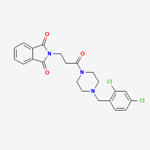 2-{3-[4-(2,4-dichlorobenzyl)-1-piperazinyl]-3-oxopropyl}-1H-isoindole-1,3(2H)-dione