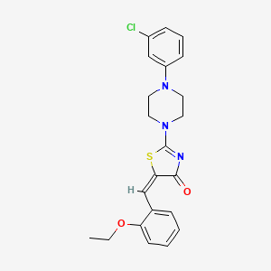 (5E)-2-[4-(3-chlorophenyl)piperazin-1-yl]-5-(2-ethoxybenzylidene)-1,3-thiazol-4(5H)-one