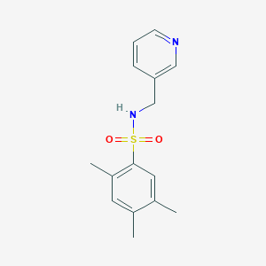 molecular formula C15H18N2O2S B369121 2,4,5-Trimethyl-N-pyridin-3-ylmethyl-benzenesulfonamide CAS No. 433941-39-0