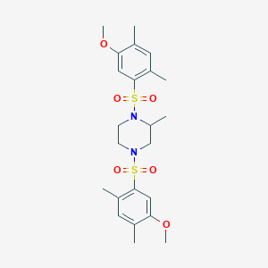 1,4-Bis((5-methoxy-2,4-dimethylphenyl)sulfonyl)-2-methylpiperazine