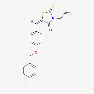 3-allyl-5-{4-[(4-methylbenzyl)oxy]benzylidene}-2-thioxo-1,3-thiazolidin-4-one