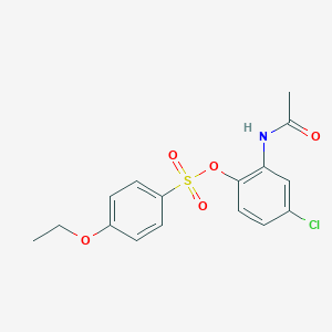 2-(Acetylamino)-4-chlorophenyl 4-ethoxybenzenesulfonate