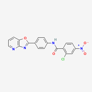 2-chloro-4-nitro-N-(4-[1,3]oxazolo[4,5-b]pyridin-2-ylphenyl)benzamide