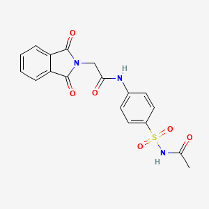 N-{4-[(acetylamino)sulfonyl]phenyl}-2-(1,3-dioxo-1,3-dihydro-2H-isoindol-2-yl)acetamide