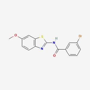 3-bromo-N-(6-methoxy-1,3-benzothiazol-2-yl)benzamide