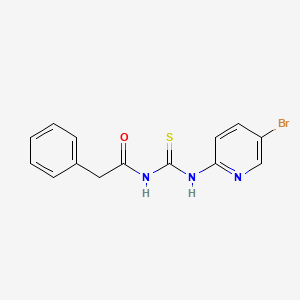 N-[(5-bromopyridin-2-yl)carbamothioyl]-2-phenylacetamide