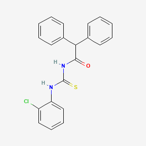 N-[(2-chlorophenyl)carbamothioyl]-2,2-diphenylacetamide