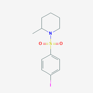 molecular formula C12H16INO2S B369131 1-(4-Iodophenyl)sulfonyl-2-methylpiperidine CAS No. 433691-98-6