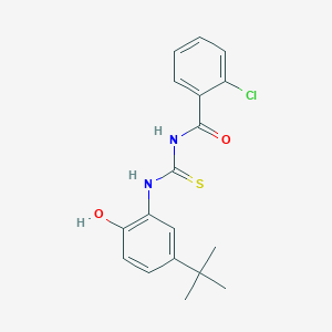 N-{[(5-tert-butyl-2-hydroxyphenyl)amino]carbonothioyl}-2-chlorobenzamide