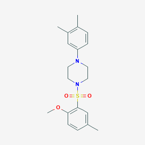 1-(3,4-Dimethylphenyl)-4-[(2-methoxy-5-methylphenyl)sulfonyl]piperazine